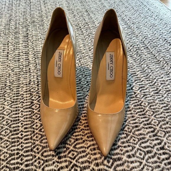Jimmy Choo patent camel pump size 39 - Picture 1 of 10